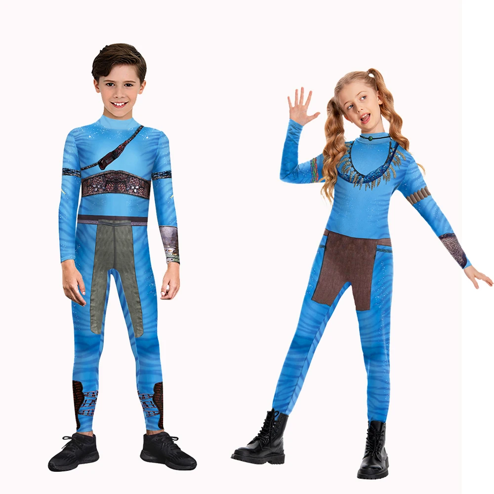 Cosplay Avatar Anime - Boy Girl Avatar Bodysuit Halloween Cosplay