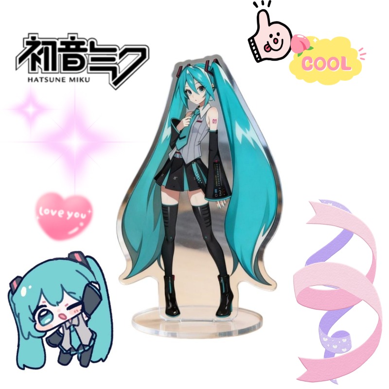 Anime Cosplay Characters - Hatsune Miku 10cm Acrylic Stand Cute