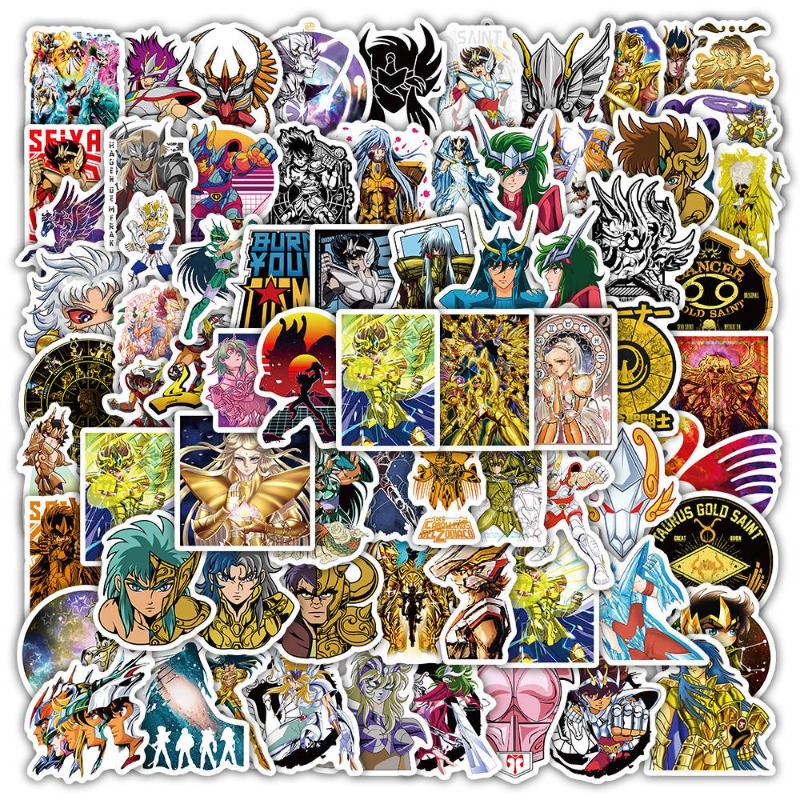 Anime Cosplay Characters - 101Pcs Saint Seiya Anime Stickers Cartoon