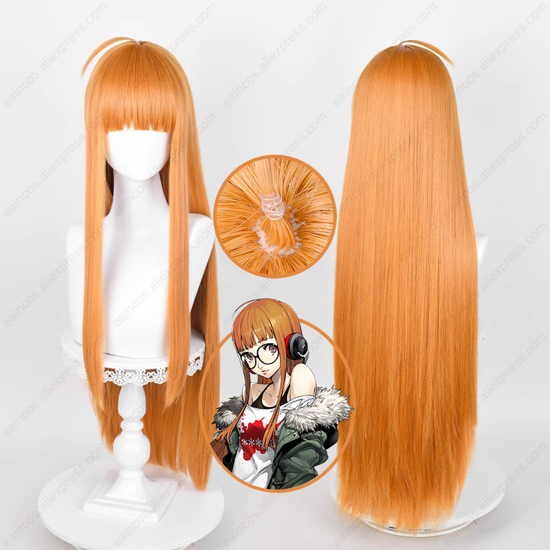 Anime Cosplay Orange Hair - Anime Futaba Sakura Cosplay Wig 85cm