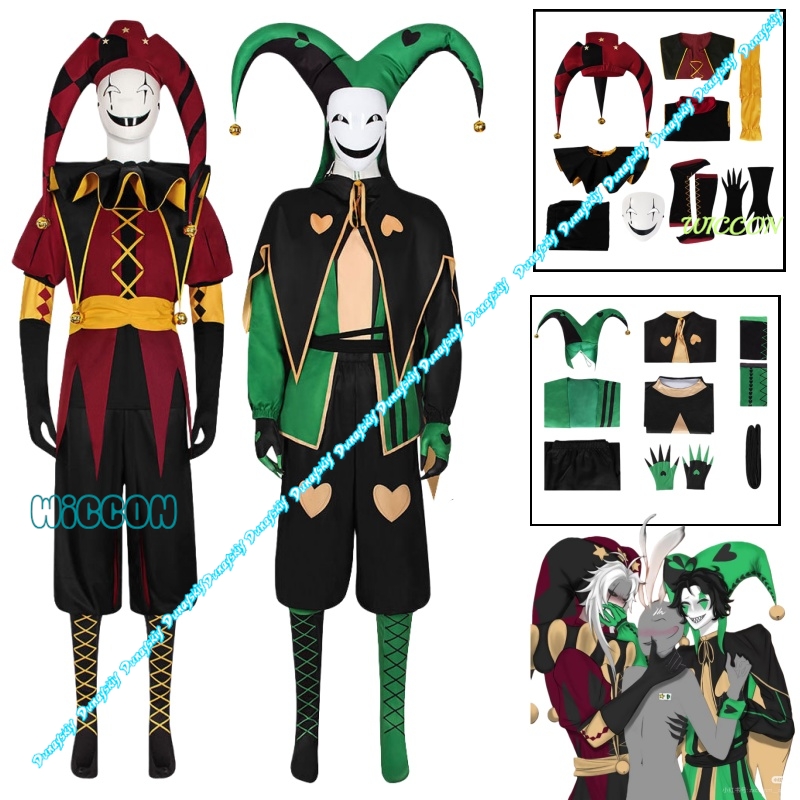 Cosplay Anime Expo - Freak Circus Pierrot Clown Cosplay Costume
