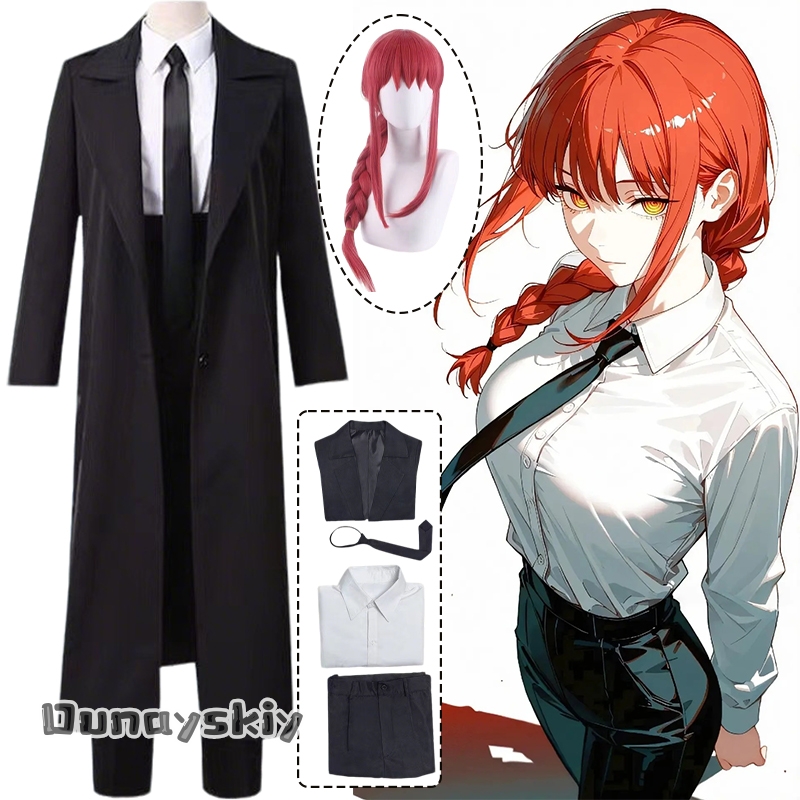 Anime Cosplay Chainsaw Man - Anime Man Makima Cosplay Costume{Hemera}Halloween Chainsaw