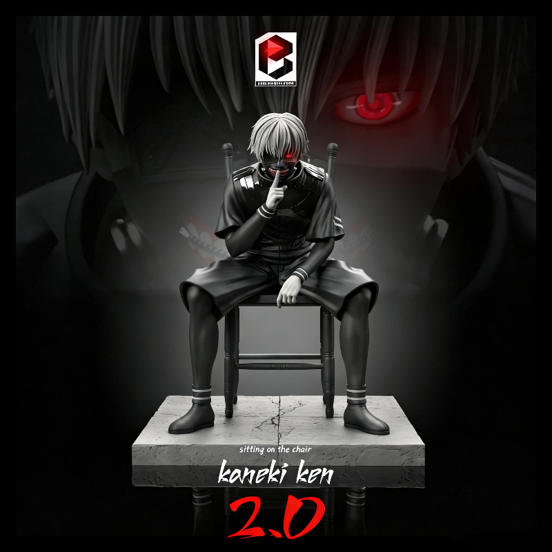 Tokyo Ghoul Mask - 20cm Ken Kaneki Sitting Figure Tokyo