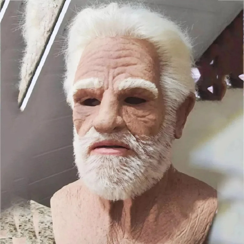 Halloween White Haired Grandpa - Cosplay Anime White Hair review and price