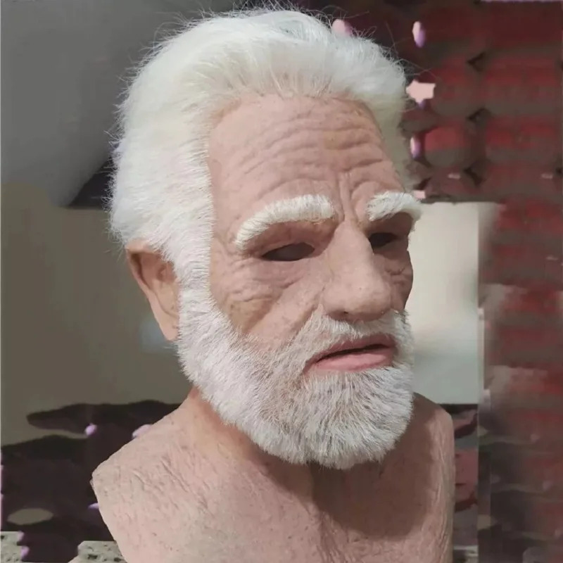 Halloween White Haired Grandpa - Cosplay Anime White Hair review and price