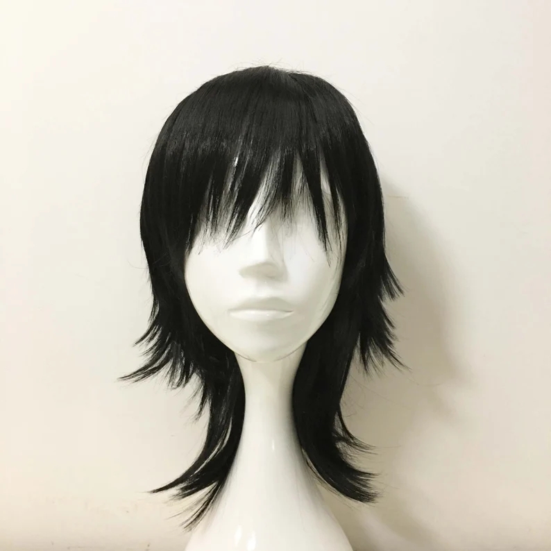 Emo Wig Unisex Black Mullet St - Sword Art Online Cape review and price