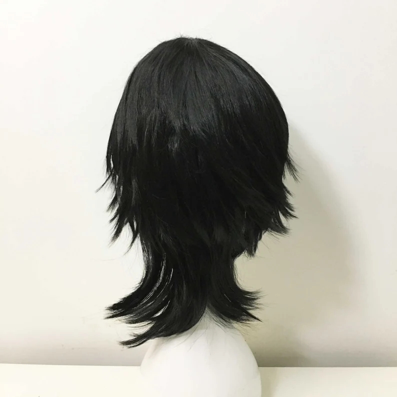 Emo Wig Unisex Black Mullet St - Sword Art Online Cape review and price