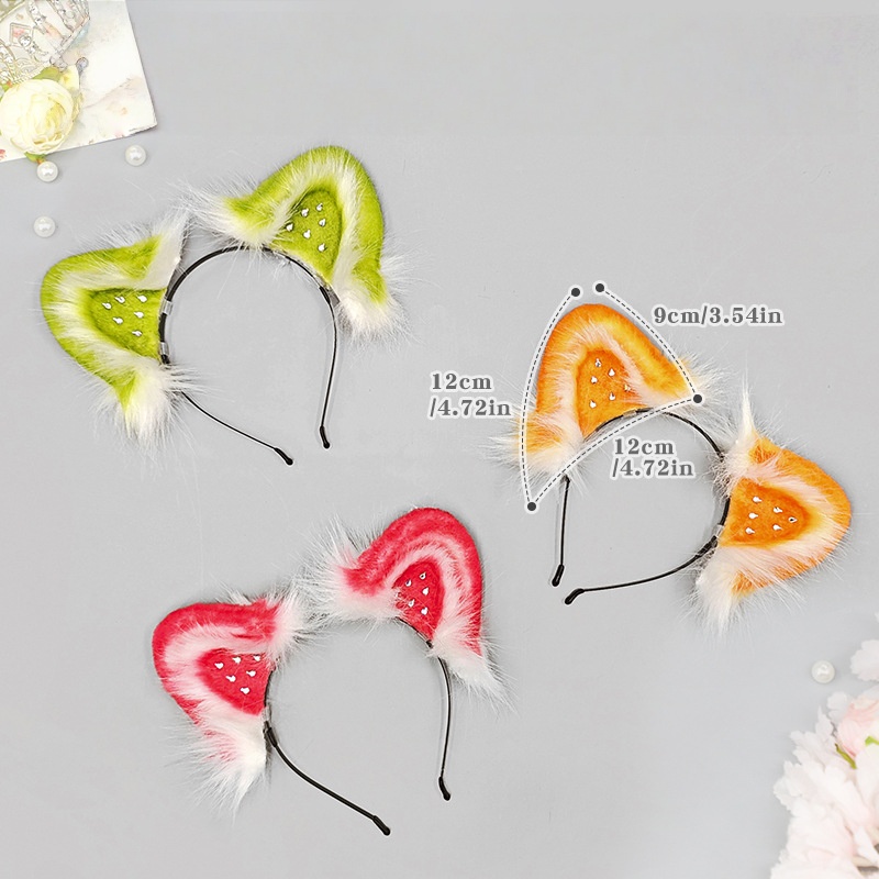 Sweet Strawberry Cat Ear Hairb - Cosplay Anime Expo review and price