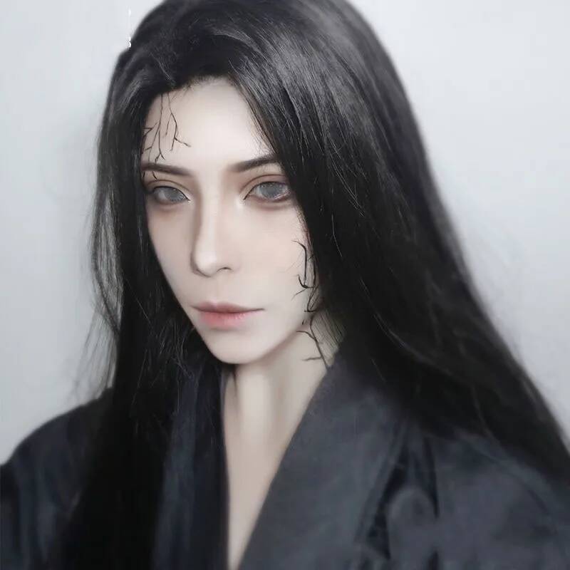 Men Hanfu Long Straight Hair A - Anime Cosplay Long Hair review and price