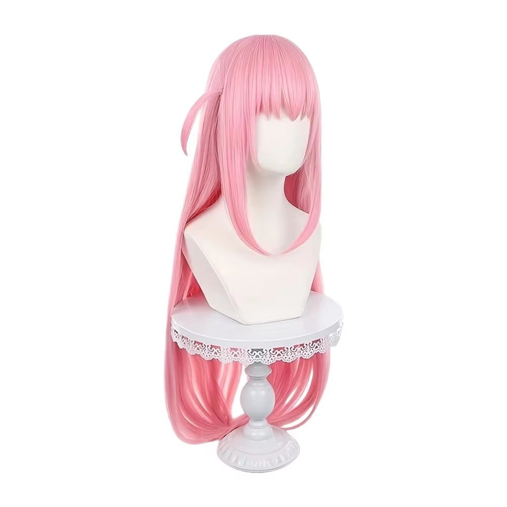 Long Straight Pink Wig With Ba - Anime Cosplay Girl Easy review and price