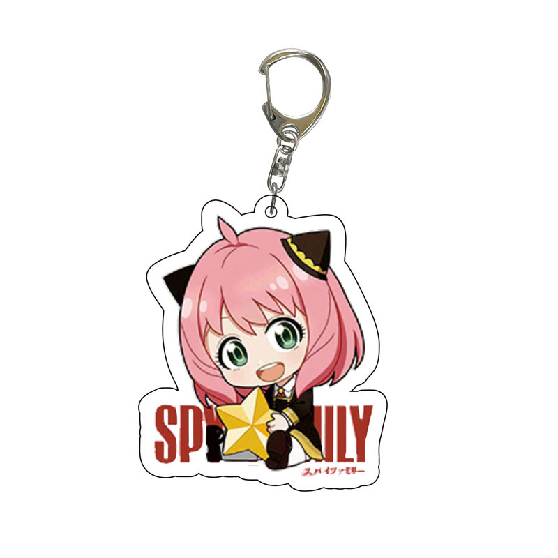 Spy x Family Acrylic Keychain  - Anime Cosplay Anya review and price