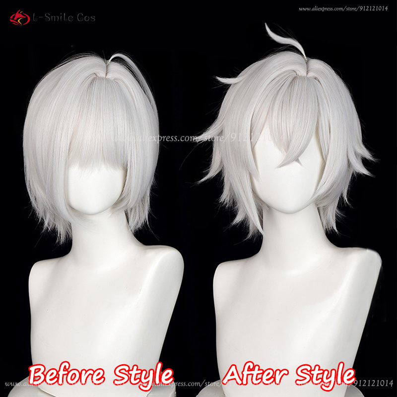 ZZZ Seth Lowell Cosplay Wig 30 - Cosplay Anime White Hair review and price