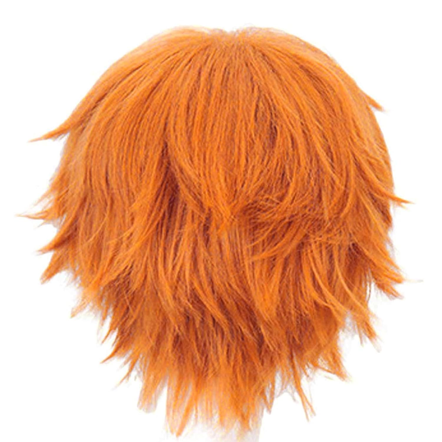 Short Orange Wig for Men Orang - Anime Cosplay Orange Hair review and price