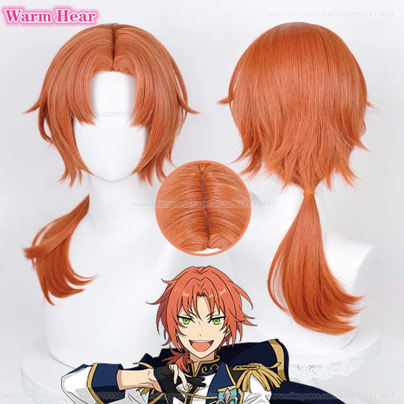 Anime ES Ensemble Star Tsukina - Anime Cosplay Orange Hair review and price
