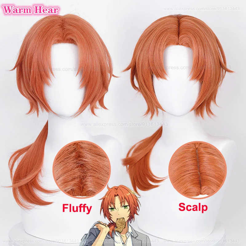 Anime ES Ensemble Star Tsukina - Anime Cosplay Orange Hair review and price