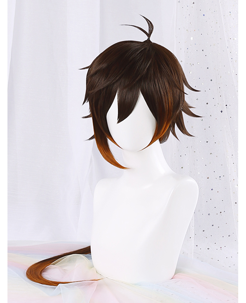 High Quality Game Genshin Impa - Anime Cosplay Orange Hair review and price