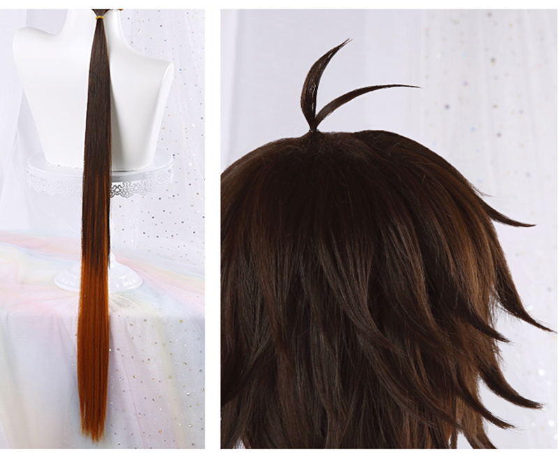High Quality Game Genshin Impa - Anime Cosplay Orange Hair review and price