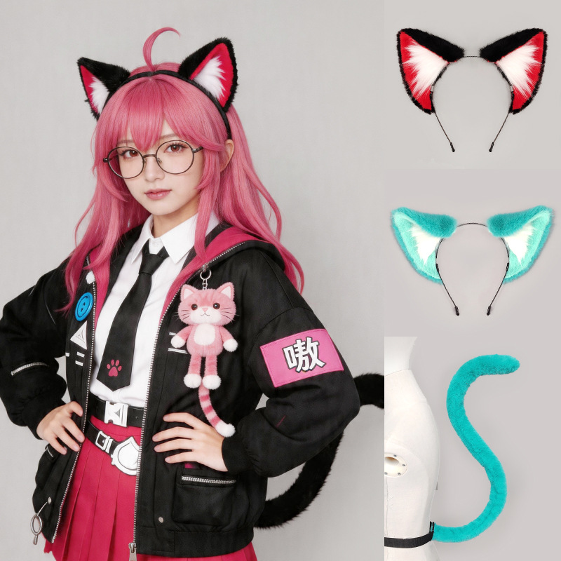 Handmade Nanaly Mint Cat Ears  - Cosplay Anime Expo review and price