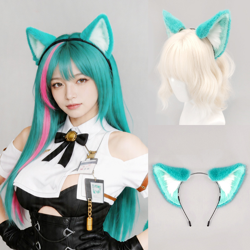 Handmade Nanaly Mint Cat Ears  - Cosplay Anime Expo review and price