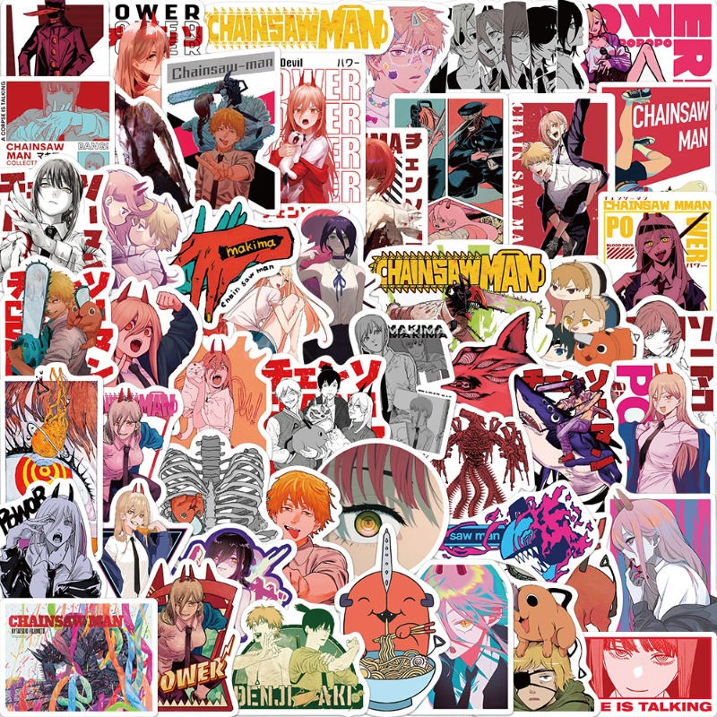 50pcs Anime Chainsaw Man Stick - Anime Cosplay Chainsaw Man review and price
