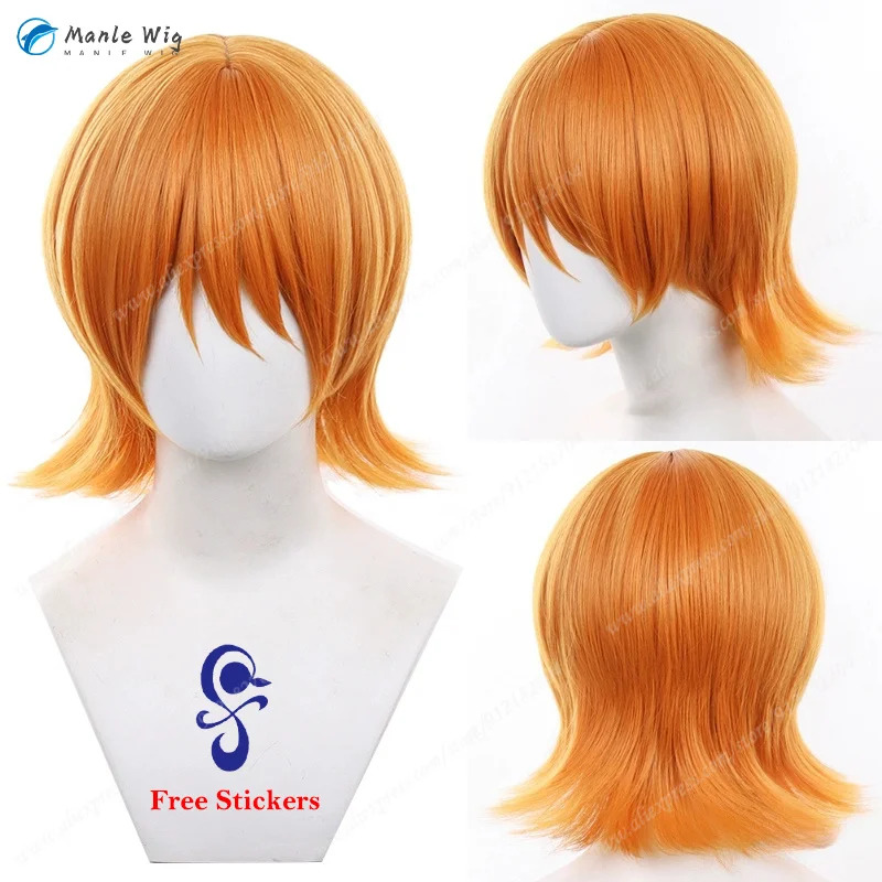 30cm Short Orange Wigs Nami An - Anime Cosplay Orange Hair review and price