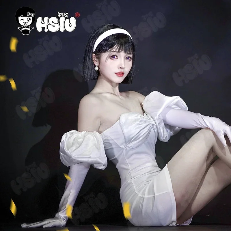 Anime alien stage Costume Whit - Cosplay Anime White Hair review and price
