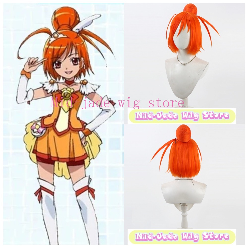 Smile PreCure Akane Hino Cospl - Anime Cosplay Orange Hair review and price