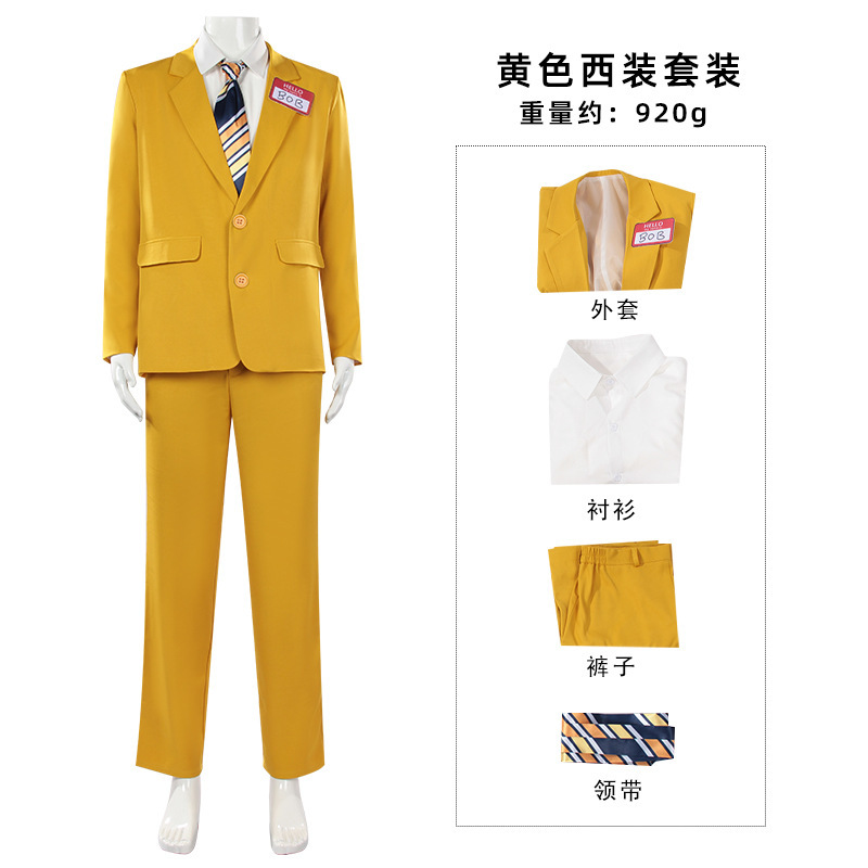 Men Horror Theme Yellow Suit S - Anime Cosplay Name review and price