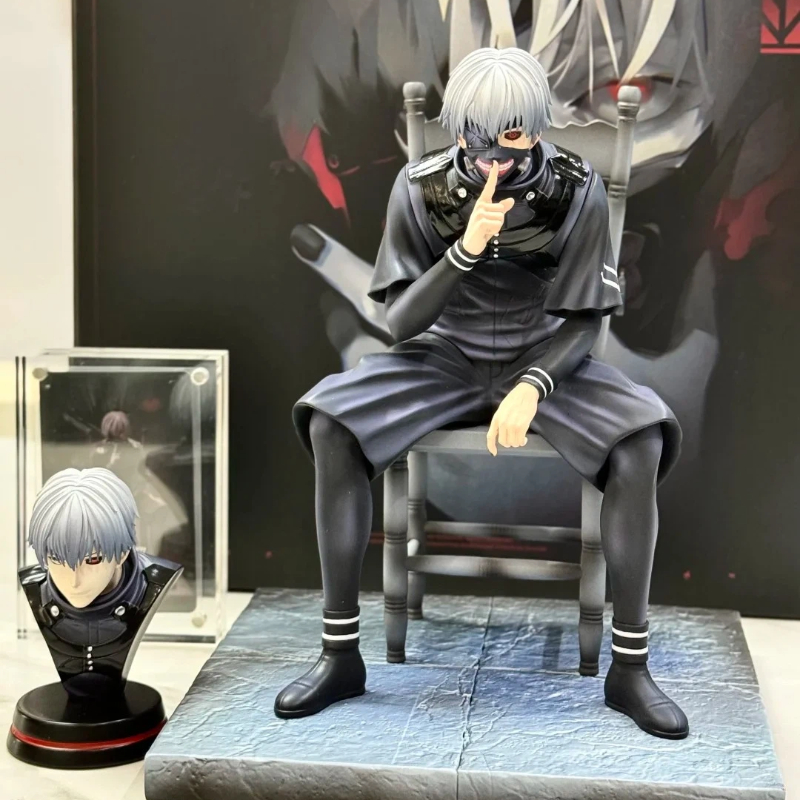 20cm Ken Kaneki Sitting Figure - Tokyo Ghoul Mask review and price