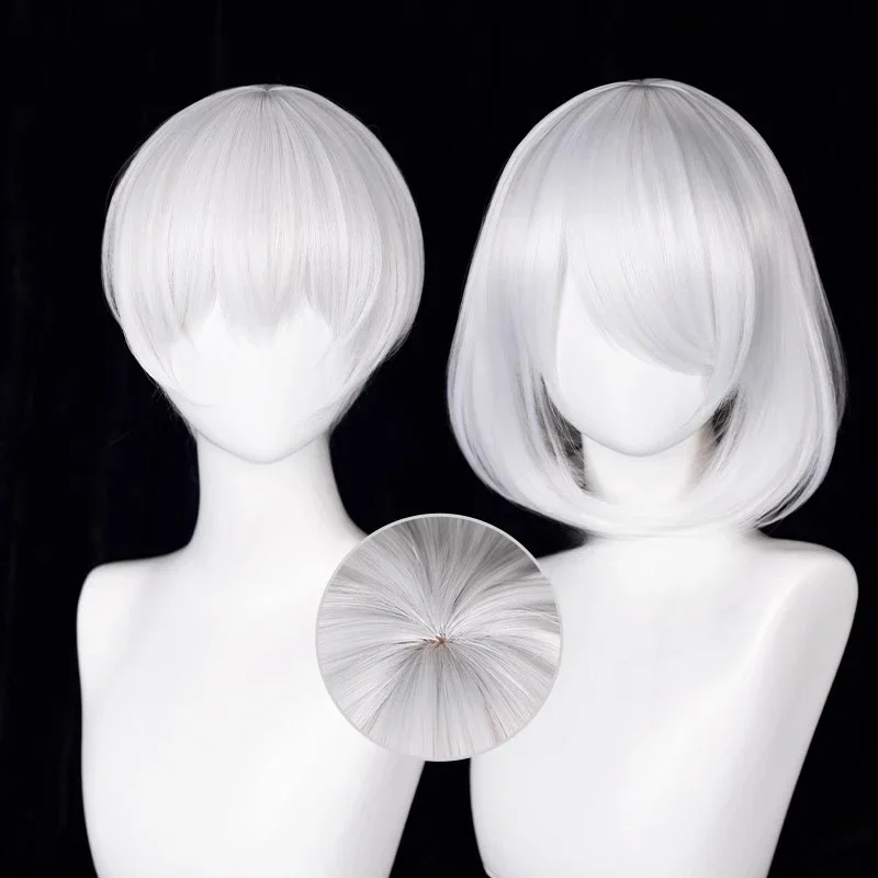 Anime 9S Cosplay Wig 2b Wig Wh - Cosplay Anime White Hair review and price